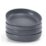 famiware Milkyway Pasta Bowls Set of 4, 8.5\' Large Salad Bowls, Double Reactive Glaze, Stackable, Ideal for Housewarming, Festivals, Matte Dark Charcoal famiware Milkyway Pasta Bowls Set of 4, 8.5\' Large Salad Bowls, Double Reactive Glaze, Stackable, Ideal for Housewarming, Festivals, Matte Dark Charcoal