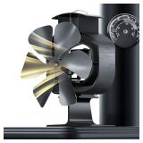 YOZISS Wood Stove Fan Heat Powered Fireplace Fan Non Electric,60° Oscillating Heat Powered Fan 6 Blades with Magnetic Thermometer, Thermal Fan for Wood Burning Stove YOZISS Wood Stove Fan Heat Powered Fireplace Fan Non Electric,60° Oscillating Heat Powered Fan 6 Blades with Magnetic Thermometer, Thermal Fan for Wood Burning Stove