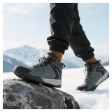 ARTOPEAK Men's Thermal Winter Snow Boots with Wide Toe Box | Slip-Resistant Outsole | 3M Thinsulate Insulation for Cold Weather | Arch Support & Orthopedic Army Green Size 9 ARTOPEAK Men's Thermal Winter Snow Boots with Wide Toe Box | Slip-Resistant Outsole | 3M Thinsulate Insulation for Cold Weather | Arch Support & Orthopedic Army Green Size 9