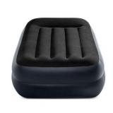 Intex Dura Beam Plus Pillow Raised Airbed Mattress with Built in Pump Twin Intex Dura Beam Plus Pillow Raised Airbed Mattress with Built in Pump Twin