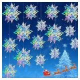 Holographic Snowflake Window Decoration Holographic Snowflake Window Decoration