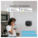 SASWELL Smart WiFi Thermostat for Home, Programmable Thermostat with C-Wire Adapter, 3H/2C for Heat Pump & Conventional Systems, Tuya App Control, Compatible with Alexa & Google Assistant SASWELL Smart WiFi Thermostat for Home, Programmable Thermostat with C-Wire Adapter, 3H/2C for Heat Pump & Conventional Systems, Tuya App Control, Compatible with Alexa & Google Assistant