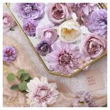 Floweroyal Artificial Flowers Combo Purple Flowers Mix Silk Flowers Dahlia Roses with Stems for DIY Wedding Bridal Bouquets, Baby Shower, Floral Arrangement, Table Centerpieces, Home Decorations. Floweroyal Artificial Flowers Combo Purple Flowers Mix Silk Flowers Dahlia Roses with Stems for DIY Wedding Bridal Bouquets, Baby Shower, Floral Arrangement, Table Centerpieces, Home Decorations.