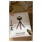 TalkWorks Flexible Tripod for iPhone, Android, Camera - Bendable Legs, Adjustable Stand Holder with Mini Wireless Remote for Selfies, Vlogging, Beauty/Makeup, Live Streaming/Recording - Pink TalkWorks Flexible Tripod for iPhone, Android, Camera - Bendable Legs, Adjustable Stand Holder with Mini Wireless Remote for Selfies, Vlogging, Beauty/Makeup, Live Streaming/Recording - Pink