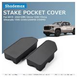 Shademax Stake Pocket Covers Custom Fit for 2019-2023 GMC Sierra 1500 Chevrolet Silverado 1500 2500HD 3500HD Truck Bed Rail Hole Plugs Stake Pocket Caps Cover (Set of 2) Shademax Stake Pocket Covers Custom Fit for 2019-2023 GMC Sierra 1500 Chevrolet Silverado 1500 2500HD 3500HD Truck Bed Rail Hole Plugs Stake Pocket Caps Cover (Set of 2)