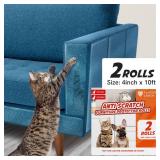Panther Armor Anti Cat Scratch Furniture Protector Tapes, 2X Rolls, Furniture Scratch Guards for Cats, No Scratch Single Side Sticky Tape, 4in x 10ft, Transparent Gloss Protection Panther Armor Anti Cat Scratch Furniture Protector Tapes, 2X Rolls, Furniture Scratch Guards for Cats, No Scratch Single Side Sticky Tape, 4in x 10ft, Transparent Gloss Protection