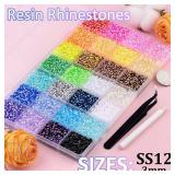 34000Pcs Resin Rhinestones with Tweezers for Bedazzling, Multicolor 3mm Crystal with 3Pcs 10ml B7000 Jewelry Glue for Bedazzled Nail Art Crafting Makeup 34000Pcs Resin Rhinestones with Tweezers for Bedazzling, Multicolor 3mm Crystal with 3Pcs 10ml B7000 Jewelry Glue for Bedazzled Nail Art Crafting Makeup