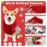 Christmas Dog Sweaters for Small Medium Large Dogs and Cats,Pet Soft Warm Holiday Outfit Girl & Boy,Pup Winter Clothes Turtleneck Double Knitting Collar for Outdoors Playing (Deer, L) Christmas Dog Sweaters for Small Medium Large Dogs and Cats,Pet Soft Warm Holiday Outfit Girl & Boy,Pup Winter Clothes Turtleneck Double Knitting Collar for Outdoors Playing (Deer, L)