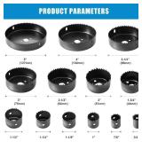 Luckyway Hole Saw Kit, 21-Piece Hole Saw Set, 3/4\' to 5\' Hole Saws Drill Bits Hole Cutter Kits with Storage Case for Soft Wood, Plastic, PVC and Drywall Luckyway Hole Saw Kit, 21-Piece Hole Saw Set, 3/4\' to 5\' Hole Saws Drill Bits Hole Cutter Kits with Storage Case for Soft Wood, Plastic, PVC and Drywall