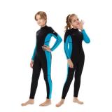 Hevto Wetsuits Kids 3/2mm Neoprene Full Wet Suit Thermal Toddler Boy Youth Girl for Swimming Water Sports (K01-Blue, 4) Hevto Wetsuits Kids 3/2mm Neoprene Full Wet Suit Thermal Toddler Boy Youth Girl for Swimming Water Sports (K01-Blue, 4)
