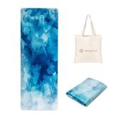 SNAKUGA Travel Yoga Mat, Non Slip Exercise Suede Mat with Carry Bag, All-Purpose Fitness Mat with High Density Anti-Tear Surface for Women, Ideal for Pilates Workout (72'' x 24'' x 1.5mm Thick) SNAKUGA Travel Yoga Mat, Non Slip Exercise Suede Mat with Carry Bag, All-Purpose Fitness Mat with High Density Anti-Tear Surface for Women, Ideal for Pilates Workout (72'' x 24'' x 1.5mm Thick)