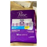 Poise Incontinence Pads for Women - Moderate Absorbency - 4 Drop - Long - 16ct Poise Incontinence Pads for Women - Moderate Absorbency - 4 Drop - Long - 16ct