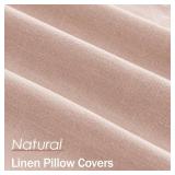 ANRODUO Pack of 2 Decorative Linen Pillow Covers Light Pink Euro Sham Neutral Farmhouse Boho Soild Cushion Case Soft Accent Pillowcase for Couch Sofa Bedroom Living Room Spring Home Decor 24 x 24 Inch ANRODUO Pack of 2 Decorative Linen Pillow Covers Light Pink Euro Sham Neutral Farmhouse Boho Soild Cushion Case Soft Accent Pillowcase for Couch Sofa Bedroom Living Room Spring Home Decor 24 x 24 Inch