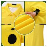 7PCs Soccer Kit - Adult Referee Jersey, Cards, Whistle, Socks, Flags, Costume M 7PCs Soccer Kit - Adult Referee Jersey, Cards, Whistle, Socks, Flags, Costume M