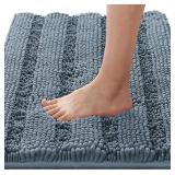 H.VERSAILTEX Bath Mats for Bathroom Non Slip Luxury Chenille Striped Bath Rug Absorbent Non Skid Fluffy Soft Shaggy Rugs Washable Plush Carpet Mats for Bath Room, Tub H.VERSAILTEX Bath Mats for Bathroom Non Slip Luxury Chenille Striped Bath Rug Absorbent Non Skid Fluffy Soft Shaggy Rugs Washable Plush Carpet Mats for Bath Room, Tub