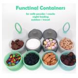 LADISO Baby Formula Dispenser, Formula Container, Portable Milk Powder Dispenser Container, Baby Feeding Travel Storage Container, Non-Spill Stackable Baby Snack Storage Container, BPA Free, 2 Packs LADISO Baby Formula Dispenser, Formula Container, Portable Milk Powder Dispenser Container, Baby Feeding Travel Storage Container, Non-Spill Stackable Baby Snack Storage Container, BPA Free, 2 Packs