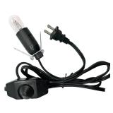 haraqi Himalayan Salt Lamp Cord and Bulb with Dimmer Switch,Original Replacement Cord Bulb for Salt Rock Lamps, 6ft Cord haraqi Himalayan Salt Lamp Cord and Bulb with Dimmer Switch,Original Replacement Cord Bulb for Salt Rock Lamps, 6ft Cord