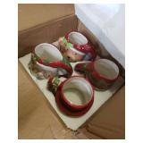 Certified International Set of 4 Santa Snowman Teddy Bear and Penguin Ceramic Christmas Mugs 5.5 Certified International Set of 4 Santa Snowman Teddy Bear and Penguin Ceramic Christmas Mugs 5.5