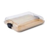 Farberware Build-a-Board Bamboo Board Single Compartment Locking Lid Charcuterie 11x14 Black Farberware Build-a-Board Bamboo Board Single Compartment Locking Lid Charcuterie 11x14 Black