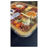 Farberware Build-a-Board Bamboo Board Single Compartment Locking Lid Charcuterie 11x14 Black Farberware Build-a-Board Bamboo Board Single Compartment Locking Lid Charcuterie 11x14 Black