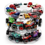 RHCOM Display Case, 1/64 Scale Diecast Toy Car Storage,Compatible with Monster Jam Trucks, Parking Garage Diorama - Freestanding Storage with 3 Levels Maximum 60-80 Cars (Clear) RHCOM Display Case, 1/64 Scale Diecast Toy Car Storage,Compatible with Monster Jam Trucks, Parking Garage Diorama - Freestanding Storage with 3 Levels Maximum 60-80 Cars (Clear)