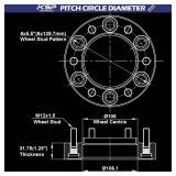 KSP 1.25\' Wheel Spacers for Tacoma 6 Lug Wheel,4pcs 6x5.5 Hubcentric Spacer fit for 4runner Tundra Fj Cruiser Sequoia,32mm Forged Spacer with 12x1.5 Stud 106mm Center Bore,6x139.7 Aluminum Tire Space KSP 1.25\' Wheel Spacers for Tacoma 6 Lug Wheel,4pcs 6x5.5 Hubcentric Spacer fit for 4runner Tundra Fj Cruiser Sequoia,32mm Forged Spacer with 12x1.5 Stud 106mm Center Bore,6x139.7 Aluminum Tire Space