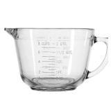 Anchor Hocking Batter Bowl, 2 Quart Glass Mixing Bowl Anchor Hocking Batter Bowl, 2 Quart Glass Mixing Bowl