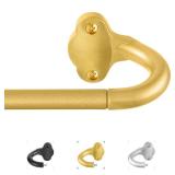 TVWOO Gold Wrap Around Curtain Rods:5/8\' Small Blackout Adjustable Window Curtain Rod for Bedroom Kitchen Apartment Renter Friendly,Room Darkening Curved Drapery Rods Easy Install,Brass Golden 28-48\ TVWOO Gold Wrap Around Curtain Rods:5/8\' Small Blackout Adjustable Window Curtain Rod for Bedroom Kitchen Apartment Renter Friendly,Room Darkening Curved Drapery Rods Easy Install,Brass Golden 28-48\