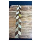 Handcrafted Wooden Serving Board with Inlay Design Handcrafted Wooden Serving Board with Inlay Design