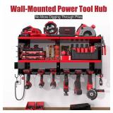 Spampur Power Tool Organizer Wall Mount with 4-Outlet Power Strip, Heavy Duty Metal Storage Rack for Garage, Holds 6 Drills & Batteries - Ideal Christmas Gifts for Men, Dad, Husband from Wife Spampur Power Tool Organizer Wall Mount with 4-Outlet Power Strip, Heavy Duty Metal Storage Rack for Garage, Holds 6 Drills & Batteries - Ideal Christmas Gifts for Men, Dad, Husband from Wife