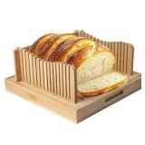 3-in-1 Foldable Bamboo Bread Slicer Tray with Crumb Catcher & Adjustable Guide - Perfect for Homemade, Sourdough, Sandwich Bread - Slice Perfectly into Even, Thin Pieces (Knife Not Included) 3-in-1 Foldable Bamboo Bread Slicer Tray with Crumb Catcher & Adjustable Guide - Perfect for Homemade, Sourdough, Sandwich Bread - Slice Perfectly into Even, Thin Pieces (Knife Not Included)