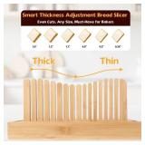 3-in-1 Foldable Bamboo Bread Slicer Tray with Crumb Catcher & Adjustable Guide - Perfect for Homemade, Sourdough, Sandwich Bread - Slice Perfectly into Even, Thin Pieces (Knife Not Included) 3-in-1 Foldable Bamboo Bread Slicer Tray with Crumb Catcher & Adjustable Guide - Perfect for Homemade, Sourdough, Sandwich Bread - Slice Perfectly into Even, Thin Pieces (Knife Not Included)