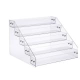 Kihor Tiered Spice Rack Acrylic, Spice Rack Shelf Seasoning Organizer for Countertop, Cabinet, Pantry, Kitchen Storage - 5 Tier Kihor Tiered Spice Rack Acrylic, Spice Rack Shelf Seasoning Organizer for Countertop, Cabinet, Pantry, Kitchen Storage - 5 Tier