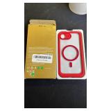 Miracase Magnetic for iPhone 16e Case Full-Body Phone with Built-in Glass Screen Protector, [Compatible with MagSafe] Military Drop Proof 16E Cover Bumper 6.1 inch, Red