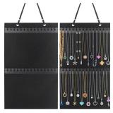 Caffox Hanging Necklaces Holder, Large Jewelry Organizer for Necklaces, Bracelets, and Ankles, Necklaces Display Storage Hanger for Wall, Closet and Door Caffox Hanging Necklaces Holder, Large Jewelry Organizer for Necklaces, Bracelets, and Ankles, Necklaces Display Storage Hanger for Wall, Closet and Door
