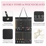 Caffox Hanging Necklaces Holder, Large Jewelry Organizer for Necklaces, Bracelets, and Ankles, Necklaces Display Storage Hanger for Wall, Closet and Door Caffox Hanging Necklaces Holder, Large Jewelry Organizer for Necklaces, Bracelets, and Ankles, Necklaces Display Storage Hanger for Wall, Closet and Door