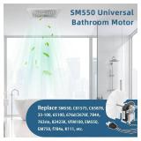 Universal SM550 Bathroom Exhaust Fan Motor Replacement Compatible with Nu-Tone Br-oan Electric Fan Motors 120V 50CFM 3000 RPM, Replaces EM550 C01575 C65878 EM750 65100 VFM100 by Fetechmate Universal SM550 Bathroom Exhaust Fan Motor Replacement Compatible with Nu-Tone Br-oan Electric Fan Motors 120V 50CFM 3000 RPM, Replaces EM550 C01575 C65878 EM750 65100 VFM100 by Fetechmate