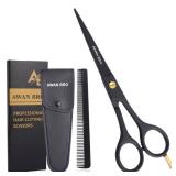 Professional 6.5â Hair Cutting Scissors, Stainless Steel Hair Shears with Gold Screw, Hair Scissors Come with Comb & Carrying Pouch, Precision Hair cutting Kit for Home & Salon Use. Professional 6.5â Hair Cutting Scissors, Stainless Steel Hair Shears with Gold Screw, Hair Scissors Come with Comb & Carrying Pouch, Precision Hair cutting Kit for Home & Salon Use.
