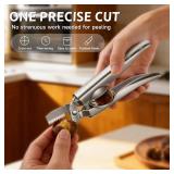 FIRE HIVE Metal Nutcracker, 304 Stainless Steel Chestnut Cutting Tool, Multi functional Dried Fruit Bottle Opener Suitable for Kitchen FIRE HIVE Metal Nutcracker, 304 Stainless Steel Chestnut Cutting Tool, Multi functional Dried Fruit Bottle Opener Suitable for Kitchen