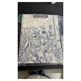 Clipboard Folio with Storage 8.5 X 11 Padfolio Notebook, Clipboards with Notepad Spiral with 10 Pockets and 5 Folders Nursing Teacher School Essentials (Blue Florals) Clipboard Folio with Storage 8.5 X 11 Padfolio Notebook, Clipboards with Notepad Spiral with 10 Pockets and 5 Folders Nursing Teacher School Essentials (Blue Florals)