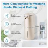 Gotofine Automatic Foaming Soap Dispenser,4-Level Adjustable Foam, Wall Mount,USB Rechargeable,12.8oz/ 380ml,Touchless Hand & Dish Soap Dispenser for Bathroom, Kitchen,Hotel, Restaurant Gotofine Automatic Foaming Soap Dispenser,4-Level Adjustable Foam, Wall Mount,USB Rechargeable,12.8oz/ 380ml,Touchless Hand & Dish Soap Dispenser for Bathroom, Kitchen,Hotel, Restaurant