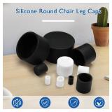 BOPOREAE 25 Pcs 1/2\' (13 mm) Round Chair Leg Tips Caps, Silicone Rubber Furniture Leg Floor Protectors, Reduce Noise Folding Metal Chair Leg Cap Replacement for Bar Stool Leg Patio Indoor, White BOPOREAE 25 Pcs 1/2\' (13 mm) Round Chair Leg Tips Caps, Silicone Rubber Furniture Leg Floor Protectors, Reduce Noise Folding Metal Chair Leg Cap Replacement for Bar Stool Leg Patio Indoor, White