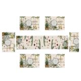Emvency Christmas Table Runner and Placemats Set of 6 Christmas Tree with Decorative Balls and Golden Stars Dining Decor for Daily Use 1 Table Runner 72 inches Long and 6 Placemats Emvency Christmas Table Runner and Placemats Set of 6 Christmas Tree with Decorative Balls and Golden Stars Dining Decor for Daily Use 1 Table Runner 72 inches Long and 6 Placemats