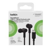 Belkin SoundForm Wired Earbuds with USB-C Connector in-Ear Earphones w/Microphone - Headphones for iPhone 16 iPad Mini Galaxy S24 Android Nintendo Switch 2 & More - Black Belkin SoundForm Wired Earbuds with USB-C Connector in-Ear Earphones w/Microphone - Headphones for iPhone 16 iPad Mini Galaxy S24 Android Nintendo Switch 2 & More - Black