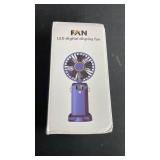 LED Digital Display Handheld Fan in Blue LED Digital Display Handheld Fan in Blue