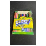 Crayola Clicks Retractable Markers (10ct) Cone Tip Easter Basket Essentials Washable Markers School Supplies Easter Craft Supplies for Kids 6+ Crayola Clicks Retractable Markers (10ct) Cone Tip Easter Basket Essentials Washable Markers School Supplies Easter Craft Supplies for Kids 6+
