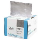 ForPro Embossed Foil Sheets 500S 5â W x 10.75â L 500-Count Aluminum Foil Pop-Up Dispenser for Hair Color Application and Highlighting Services Food Safe ForPro Embossed Foil Sheets 500S 5â W x 10.75â L 500-Count Aluminum Foil Pop-Up Dispenser for Hair Color Application and Highlighting Services Food Safe
