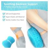 Sunlit Bath Jello Gel Bath Pillows, Lumbar Pillow for Bathtub, Back Support Pillow, Gel Pillow with Non-Slip Suction Cups for Lumbar, Back Rest Support, Fits Curved or Straight Back Tubs, Aqua Sunlit Bath Jello Gel Bath Pillows, Lumbar Pillow for Bathtub, Back Support Pillow, Gel Pillow with Non-Slip Suction Cups for Lumbar, Back Rest Support, Fits Curved or Straight Back Tubs, Aqua