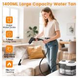 Pressurized Steam Cleaner, 3-Level Adjustable Handheld Steamer Cleaning for Home, 15s Fast Heat-Up & 47.3oz Tank, 2500W Multi-Surface Portable Steamer for Floor/Grout/Car/Kitchen & Bathroom Pressurized Steam Cleaner, 3-Level Adjustable Handheld Steamer Cleaning for Home, 15s Fast Heat-Up & 47.3oz Tank, 2500W Multi-Surface Portable Steamer for Floor/Grout/Car/Kitchen & Bathroom