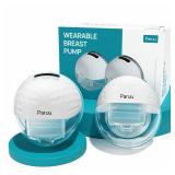 Paruu P10 Hands-Free Breast Pump Wearable, 338mmHg Strong Suction, Low Noise, 4 Modes & 9 Levels, Electric Breast Pump Portable, Smart Display, 19/21/24/28mm Insert/Flange, 2 Pack (White) Paruu P10 Hands-Free Breast Pump Wearable, 338mmHg Strong Suction, Low Noise, 4 Modes & 9 Levels, Electric Breast Pump Portable, Smart Display, 19/21/24/28mm Insert/Flange, 2 Pack (White)